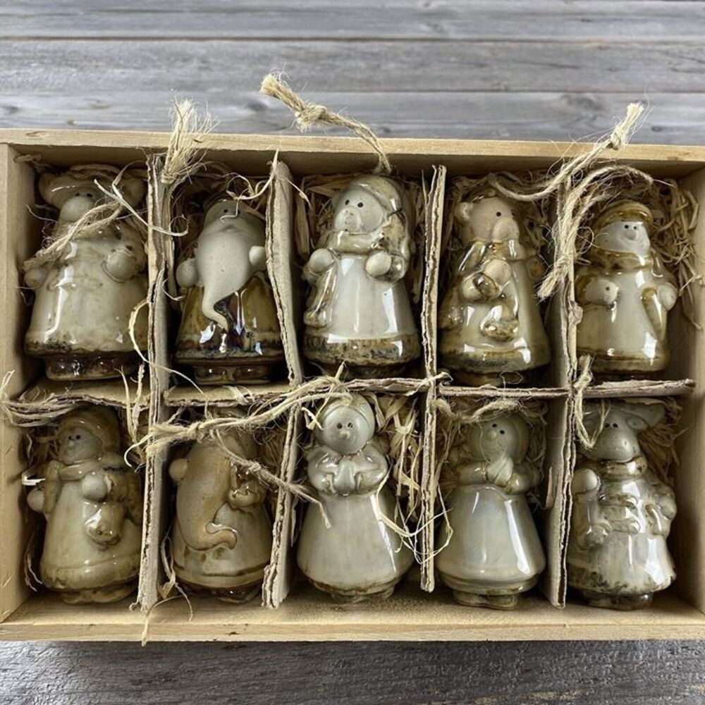 Kirkland's Potters Garden St. Nicholas Holiday Edition 10 Ceramic Ornaments